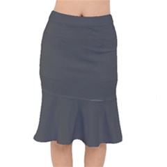 Beluga Grey Short Mermaid Skirt by FabChoice