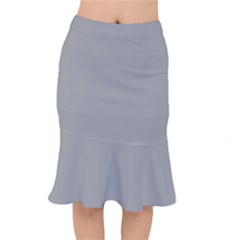 Drizzle Grey Short Mermaid Skirt by FabChoice