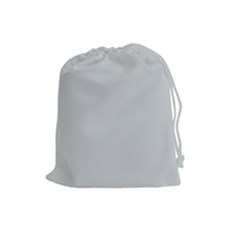 Glacier Grey Drawstring Pouch (large) by FabChoice