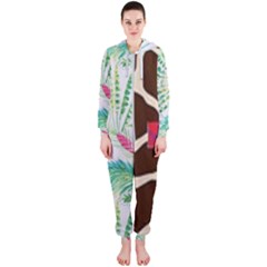 Palm Tree Hooded Jumpsuit (ladies)  by tracikcollection