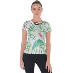  Palm Trees By Traci K Short Sleeve Sports Top  by tracikcollection