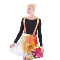 Autumn Paint Suspender Skater Skirt by goljakoff