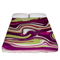 Vector Vivid Marble Pattern 5 Fitted Sheet (king Size) by goljakoff