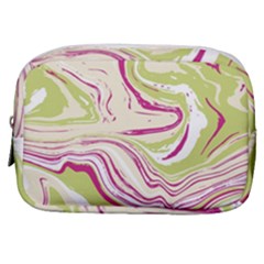 Green Vivid Marble Pattern 6 Make Up Pouch (small) by goljakoff