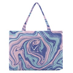 Vector Vivid Marble Pattern 10 Zipper Medium Tote Bag by goljakoff