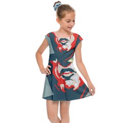 Trump Nope Kids  Cap Sleeve Dress by goljakoff