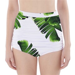 Banana Leaves High-waisted Bikini Bottoms by goljakoff