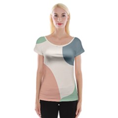 Abstract Shapes  Cap Sleeve Top by Sobalvarro