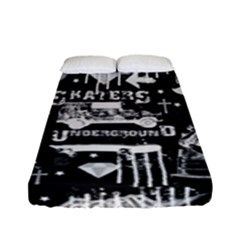 Skater-underground2 Fitted Sheet (full/ Double Size) by PollyParadise