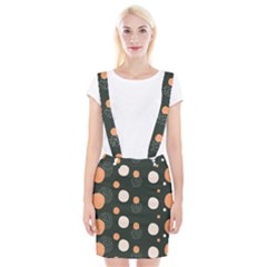 Black Peach White  Braces Suspender Skirt by Sobalvarro