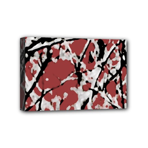 Vibrant Abstract Textured Artwork Print Mini Canvas 6  X 4  (stretched) by dflcprintsclothing