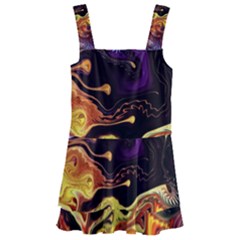 Nebula Starry Night Skies Abstract Art Kids  Layered Skirt Swimsuit by CrypticFragmentsDesign