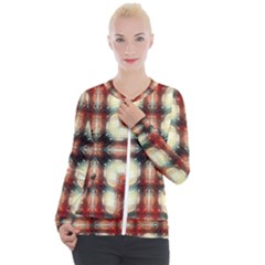 Royal Plaid  Casual Zip Up Jacket by LW41021
