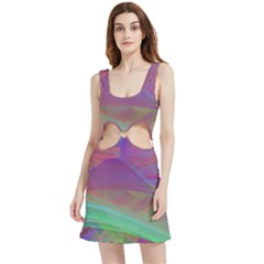 Color Winds Velvet Cutout Dress by LW41021