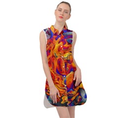 Sun & Water Sleeveless Shirt Dress by LW41021