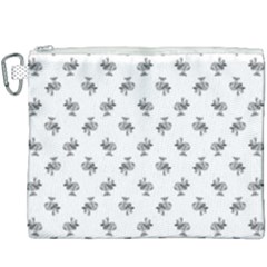 Black And White Sketchy Birds Motif Pattern Canvas Cosmetic Bag (xxxl) by dflcprintsclothing