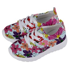 Flower Pattern Kids  Lightweight Sports Shoes