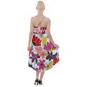 Flower pattern High-Low Halter Chiffon Dress  View2