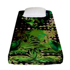Peacocks And Pyramids Fitted Sheet (single Size) by MRNStudios