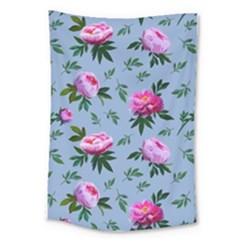 Delicate Peonies Large Tapestry by SychEva