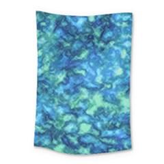 Deep Blues Small Tapestry by AlkaravanCreations