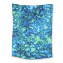 Deep Blues Medium Tapestry by AlkaravanCreations