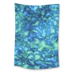 Deep Blues Large Tapestry by AlkaravanCreations