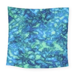 Deep Blues Square Tapestry (large) by AlkaravanCreations