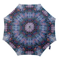 Marbled Pebbles Hook Handle Umbrellas (medium) by kaleidomarblingart