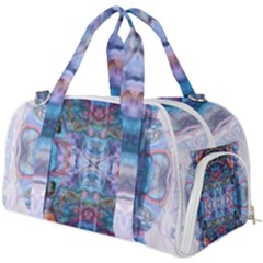 Marbled Pebbles Burner Gym Duffel Bag by kaleidomarblingart