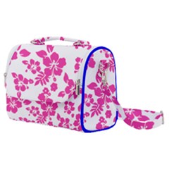 Hibiscus Pattern Pink Satchel Shoulder Bag by GrowBasket