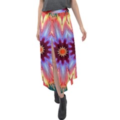 Rise An Shine Velour Split Maxi Skirt