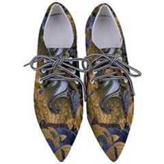 Ancient Seas Pointed Oxford Shoes by LW323