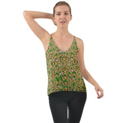 Florals In The Green Season In Perfect  Ornate Calm Harmony Chiffon Cami by pepitasart