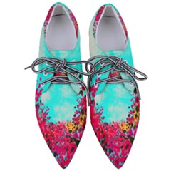 Flowers Pointed Oxford Shoes by LW323