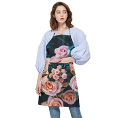 Sweet Roses Pocket Apron by LW323