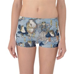 Famous Heroes Of The Kabuki Stage Played By Frogs  Reversible Boyleg Bikini Bottoms by Sobalvarro