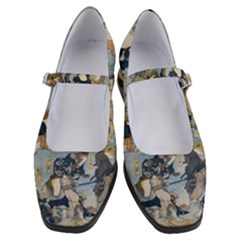 Famous Heroes Of The Kabuki Stage Played By Frogs  Women s Mary Jane Shoes by Sobalvarro