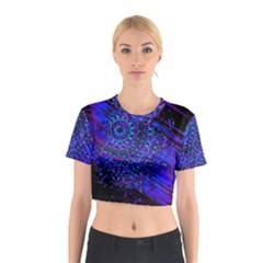 Uv Mandala Cotton Crop Top by MRNStudios