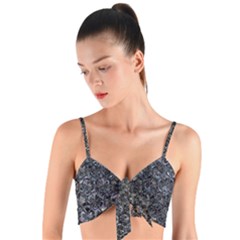 Lily Pads Woven Tie Front Bralet by MRNStudios