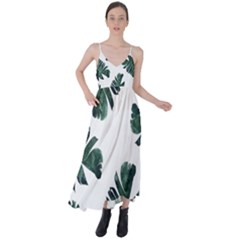 Banana Leaves Tie Back Maxi Dress by goljakoff