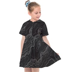 Topography Map Kids  Sailor Dress by goljakoff