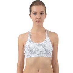 Topography Map Back Web Sports Bra by goljakoff