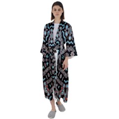 Zaz Maxi Satin Kimono by LW323