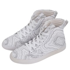 Topography Map Men s Hi-top Skate Sneakers by goljakoff