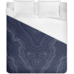 Blue Topography Duvet Cover (california King Size) by goljakoff