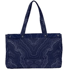 Blue Topography Canvas Work Bag by goljakoff