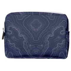 Blue Topography Make Up Pouch (medium) by goljakoff