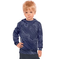 Topography Map Kids  Hooded Pullover by goljakoff