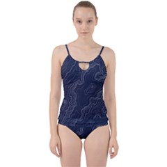 Topography Map Cut Out Top Tankini Set by goljakoff